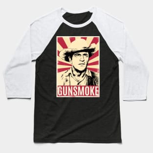 Retro Vintage Gunsmoke // Matt Dillon Baseball T-Shirt